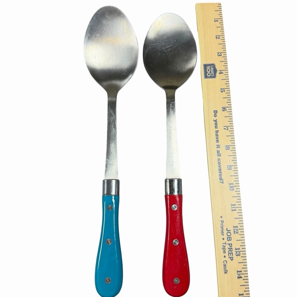The Pioneer Woman 2 Piece Serving Spoon Set Stainless Steel‎ - Picture 2 of 4